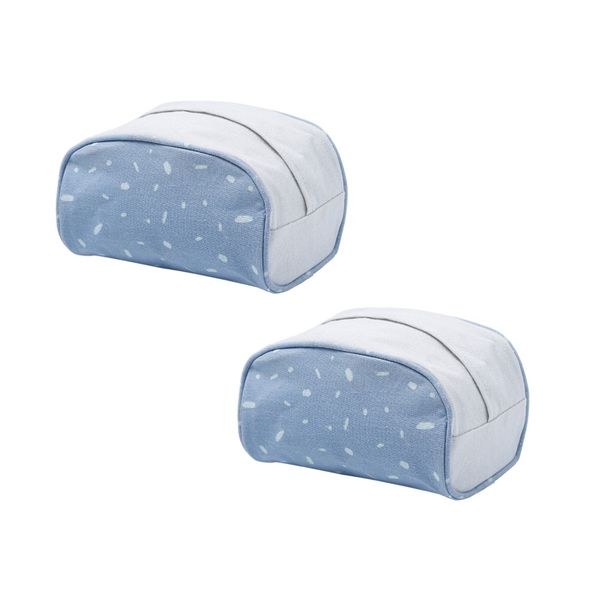

2pcs simple creative fabric tissue box pumping paper napkin box for bedroom home study room living room