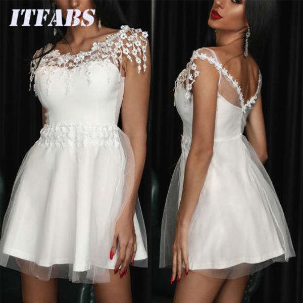 

women sleeveless lace irregular dress solid color bodycon dress elegant slim mini party dresses vestido infantil, Black;gray