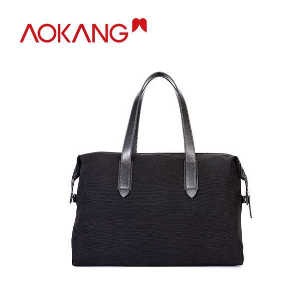 

aokang 2019 new arrival men lather briefcase fashion handbags for man sacoche homme lapbag man shoulder bag bolsa maleta