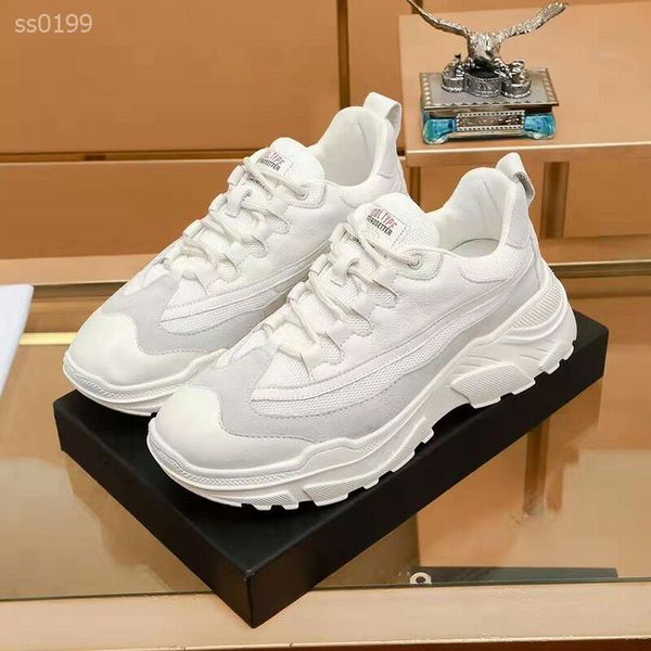 

new 2020 mens keep warm luxury casual shoes mens white shoes fashion party platform shoes velvet athletics flat height sneakers, Black