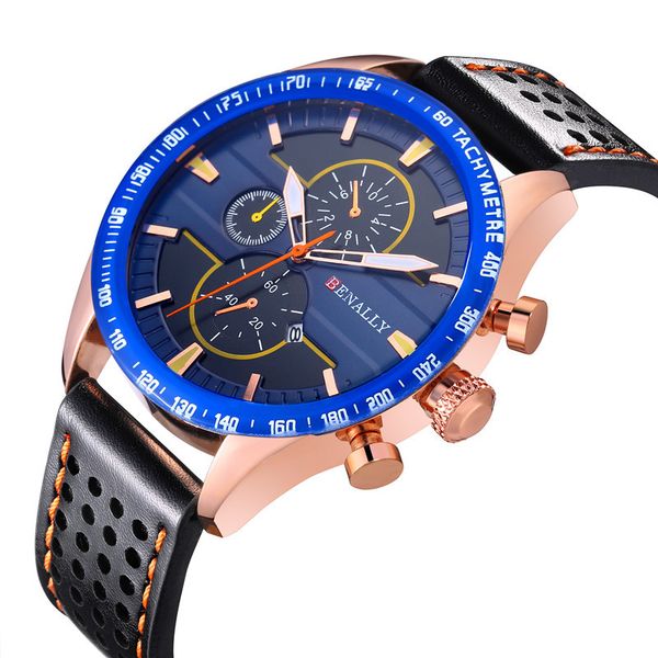 

fashion men watch casual sport waterproof leather quartz watch business mens wrist clock hodinky ceasuri relogio masculino, Slivery;brown