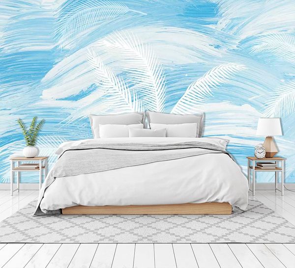 

self-adhesive] 3d blue ink painting 184411 wall paper mural wall print decal murals