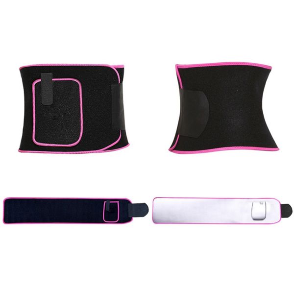 

sports safety accessories belt trimmer belt weight loss wicking wrapped fat stomach sauna sweat, Black;gray