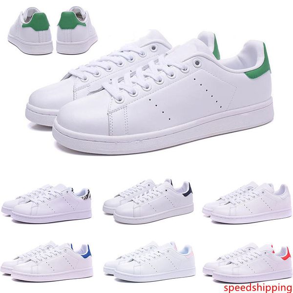 

2019 designer stan shoes fashion smith mens girl womens green black red bule casual leather sports sneakers shoes size 36-45