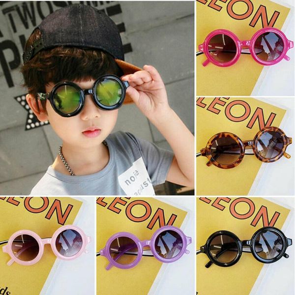 

6 colors toddler kid sunglasses boy girl solid leopard fashion sun glasses kid eyeglasses beach eyewear, Yellow