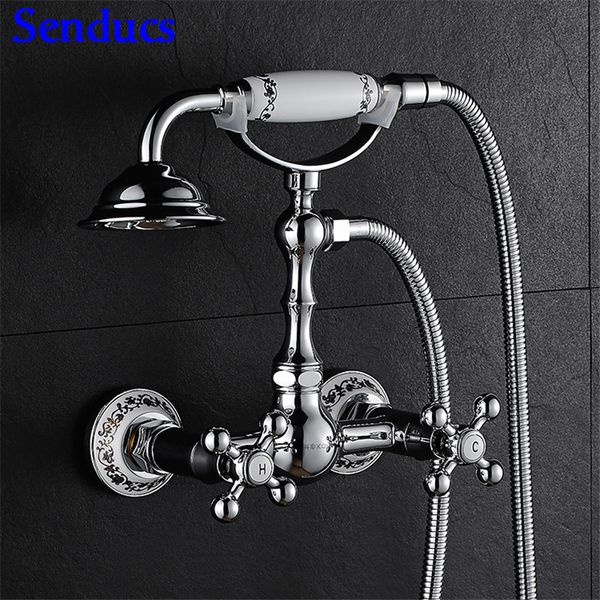 

senducs chrome bathtub faucet for simple bathroom shower set phone bathtub faucet inwall brass bathroom