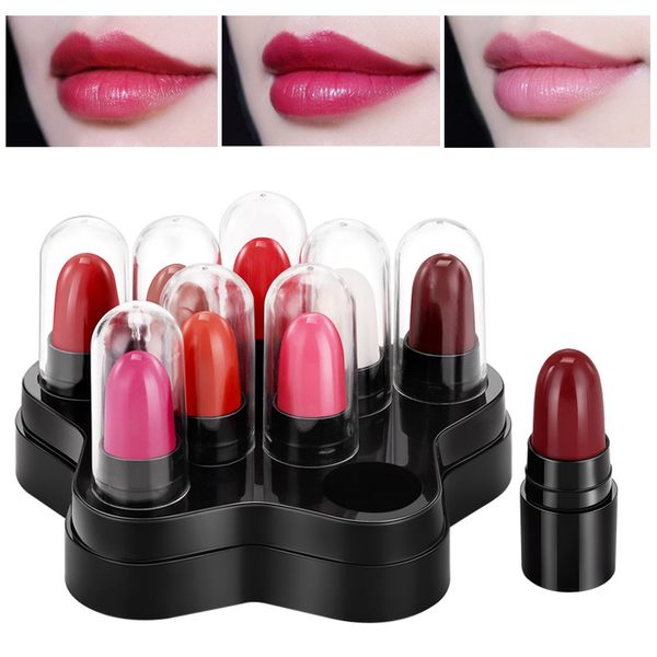 

10pcs mini lipstick set waterproof non-stick cup long-existing colorfast matte lipstick kit