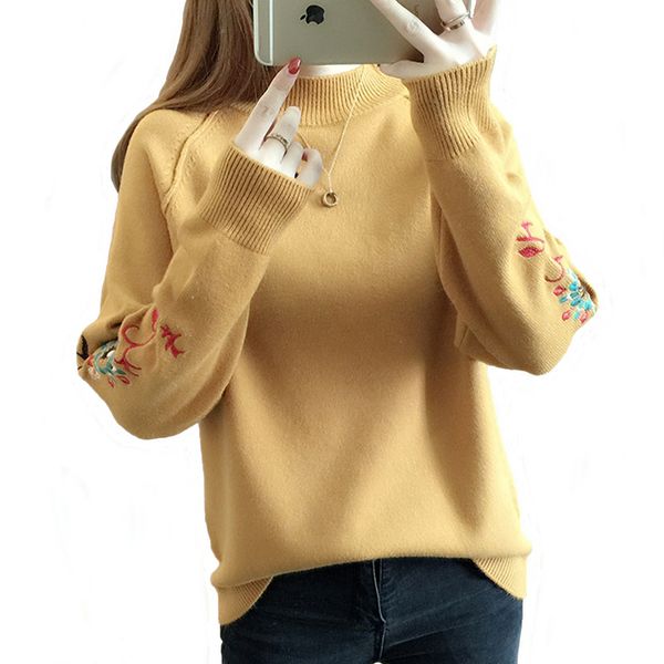 

autumn and winter short sweater women's new style pullover women's wear han version loose add pile thick sweater, White;black