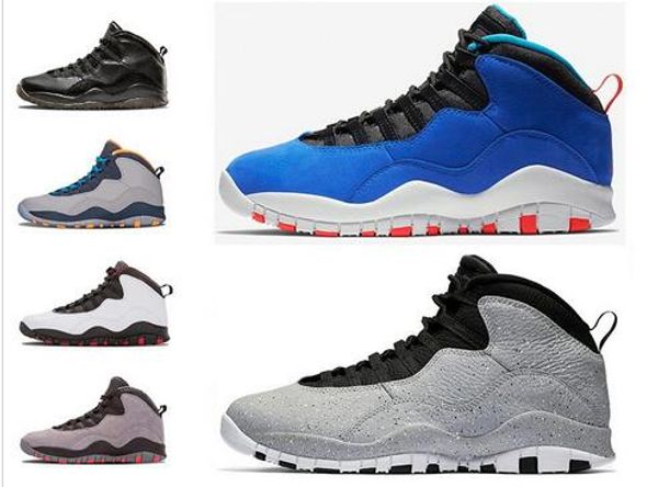 

new 10s mens basketball shoes tinker cement bobcats grey chicage cool grey iam back powder blue 10 mens trainers sports sneakers us 7-12