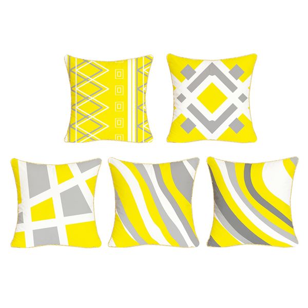 

5pcs home sofa throw pillow case cushion cover 18x18\" for bedroom car office