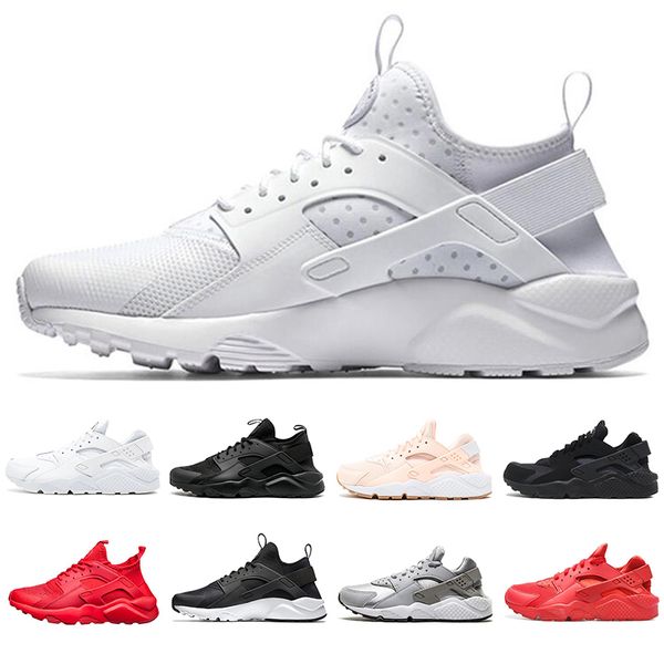 

new 2020 huarache 4.0 1.0 classical triple white black red running shoes zapatos men women chaussures huaraches sports sneaker 36-45