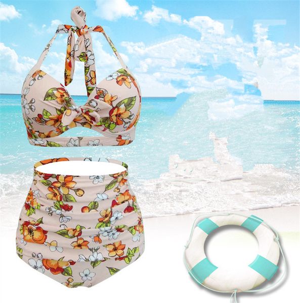 

цветочные 2pcs женщины лето дизайнер бикини сексуальная моды backless купальный костюм плюс размер женщина повседневная одежда свободная пер, White;black