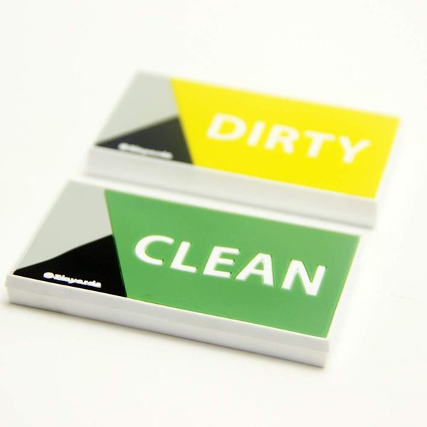 

dishwasher magnet dishwasher clean dirty magnet sign,rubber coating prevents scratches