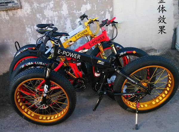 

kalosse 26*4.0 tires ,full suspension fat bicycle ,snow mountain bike , bicicleta mountain bike woman , 21/24/27/30 speed