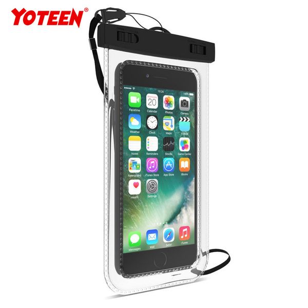 Su geçirmez Kılıf iPhone için 3-6.5 inç Serin Stil PVC Cep Telefonu için Su Geçirmez Çanta Temiz Suya Dayanıklı Telefon Kılıfı