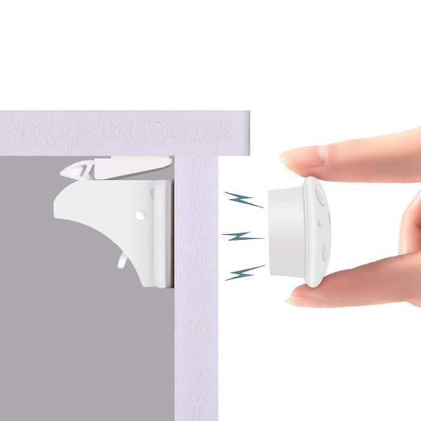 

4pcs magnetic child lock baby safety cabinet lock children protection kids drawer locker security cupboard childproof locks