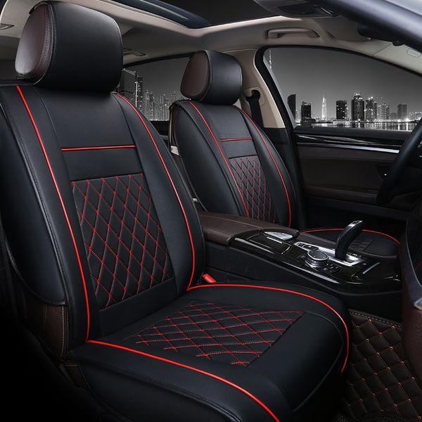 

1pcs all car fashion luxury pu leather support pad universal car seat cushion seat cover set universal cars seats protector