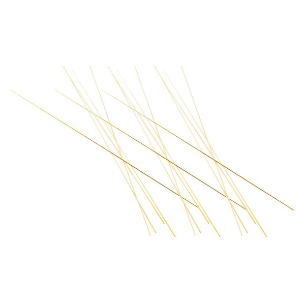 

set of 15, straight brass rods bar stock assorted lot for diy 300mm long