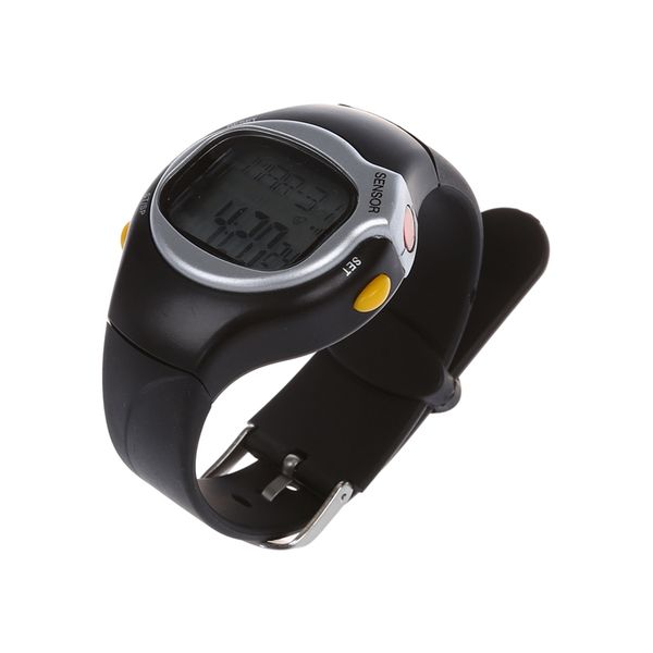

new sport pulse heart rate monitor calories counter fitness wrist watch black
