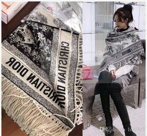 

женский кашемир новой кашемир шарф платок ретро классической напечатанной шали бренд кашемир шарф 180 * 70 см, Blue;gray