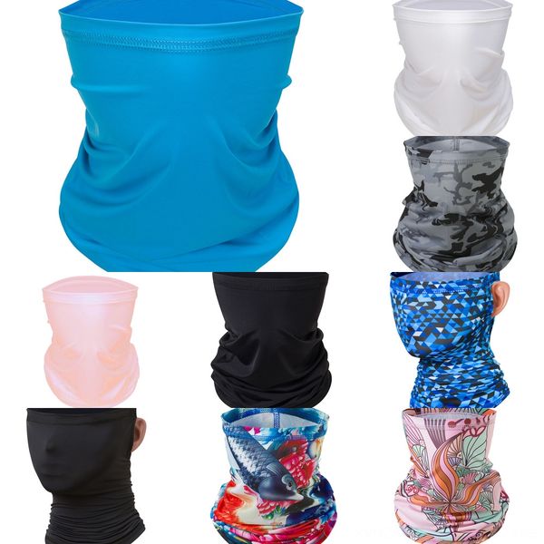 

h3pnv women scarf veil mask silk chiffon handkerchief outdoor windproof half scarf dust face sunshade masks face dust mask, Black