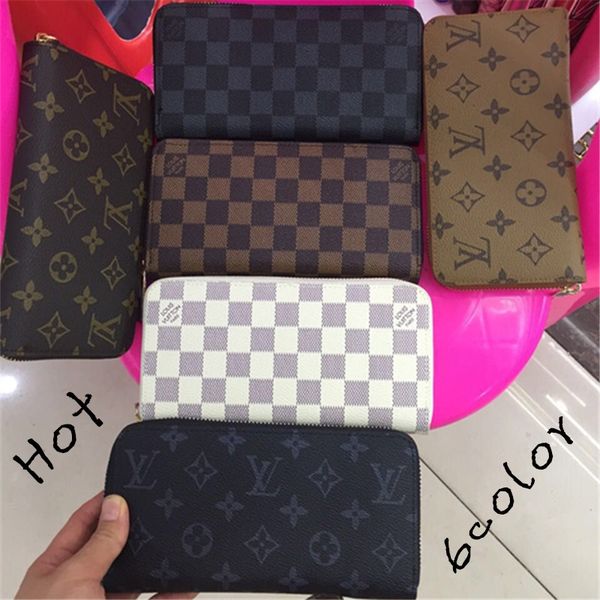 

And whole ale branded fa hion ladie ingle zipper wallet card holder men women pu leather wallet lady ladie long pur e