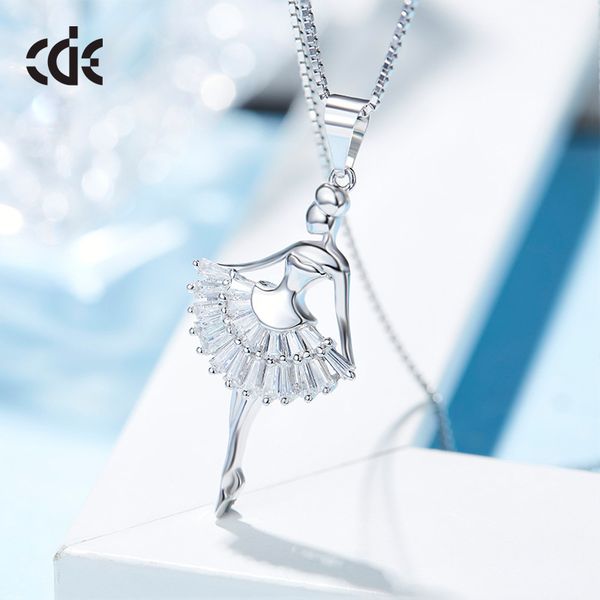 

wedding party beaded pearl gift woman lady diamond jewelry necklaces for bride acting initiation graduation cde-1202, Silver