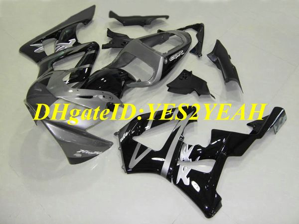 Kit carenatura per stampaggio iniezione per Honda CBR900RR 929 00 01 CBR 900RR CBR900 2000 2001 ABS Set carenature grigio nero + Regali HZ18