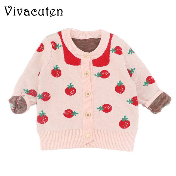 

2018 autumn winter girl sweaters cardigan kid new girl pink princess knitted jacket female baby cotton small strawberry cardigan, Blue