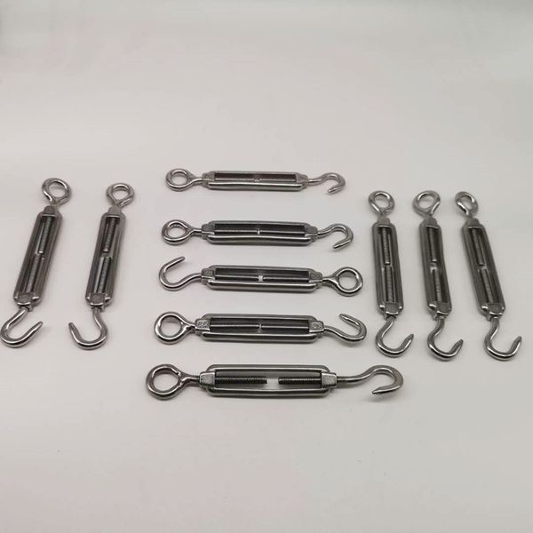 

m4 10шт крюк и глаз талреп 304 из нержавеющей стали с рабочим магнитом