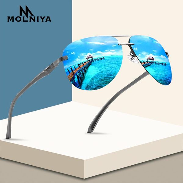 

new 2020 alloy frame classic driver men sunglasses polarized coating mirror frame eyewear aviation sun glasses for women npjom