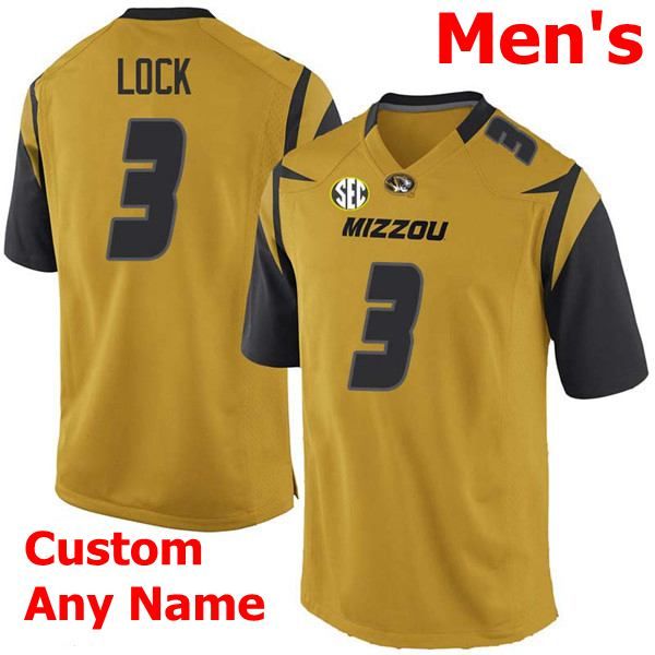 2020 Mizzou Missouri Tigers College Football Jerseys 3 Drew Lock Jersey