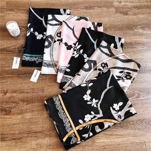 

fashionable and beautiful women printed silk scarf size 180*90cm scarf shawl comfortable wear without box ing, Blue;gray