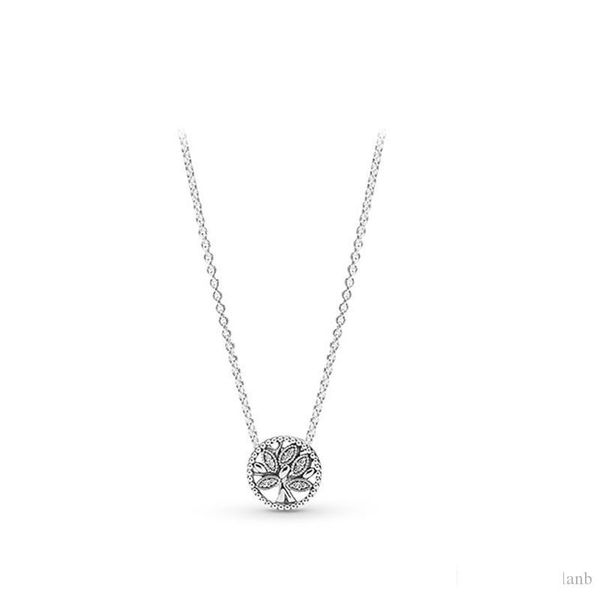 

new tree of life necklace original box for pandora 925 sterling silver chain pendant necklaces women gift jewelry