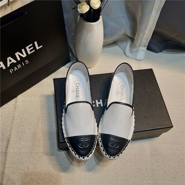 

fashion singleshoes luxury chnel women's singles shoes leather love women's shoes casualshoes luxury designer shoes, Black