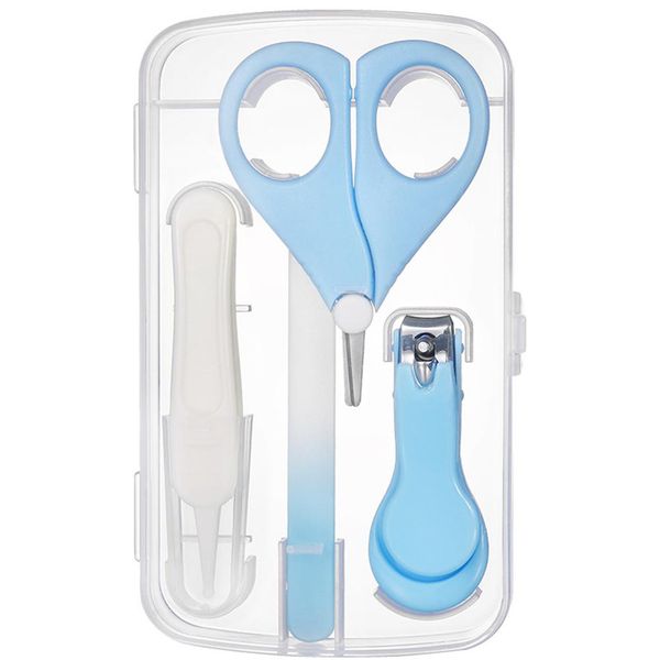 

4pcs/box baby infant safe nail clipper scissor file healthcare kit