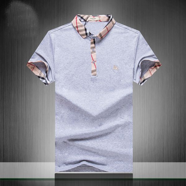 

горячие мужские рубашки поло стилиста мужские 2020 стилист одежда с коротким рукавом мода мужская летняя футболка размер -xxl, Gray