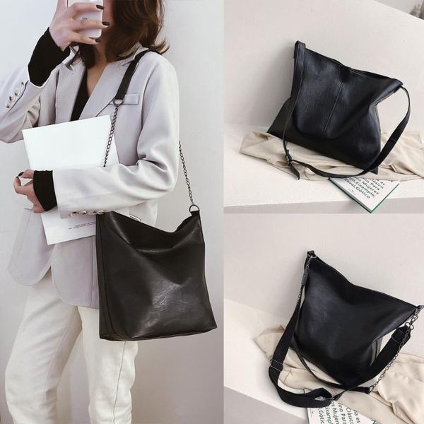 

black crossbody bags for women ladies 2020 simple shoulder bag bolso mujer new fashion solid color handbag sac main femme #c1