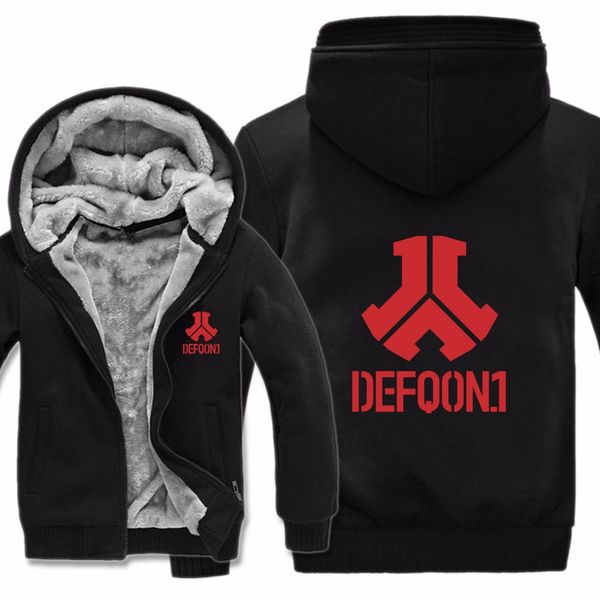 

2019 Men Casual Thick Fleece Popular Hip Hop Defqon 1 Sweatshirts Pullover Man Coat New Defqon 1 Hoodies Jacket Winter