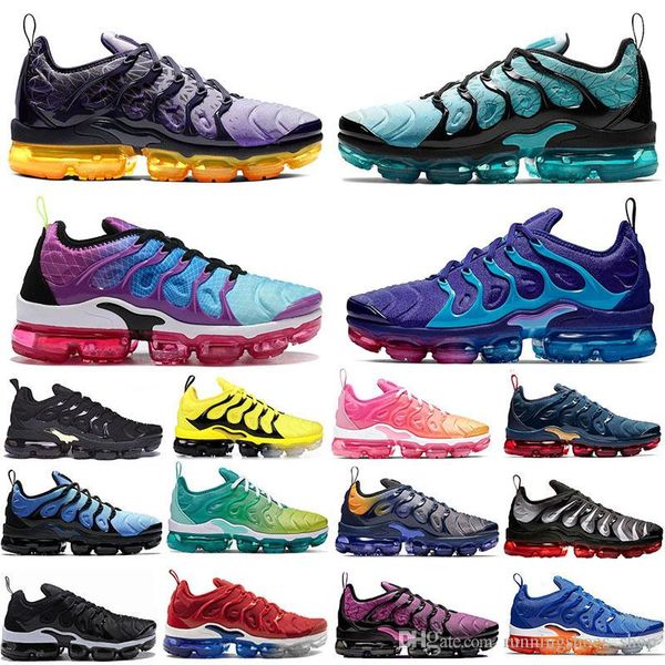 

new arrival tn plus aurora green regency purple running shoes hyper violet navy volt spirit teal active fuchsia women mens trainers sneaker