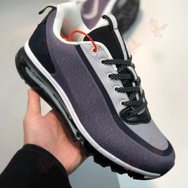 

2020 triple new colour running trainer luxury canvas mens grey black leather full palm cushion sports running shoes p42s3