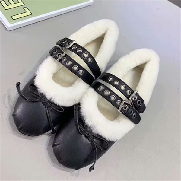 

flats women shoes scarpe donna female shoes butterfly-knot ballet buckle zapatos de mujer mixed color ladies flats, Black