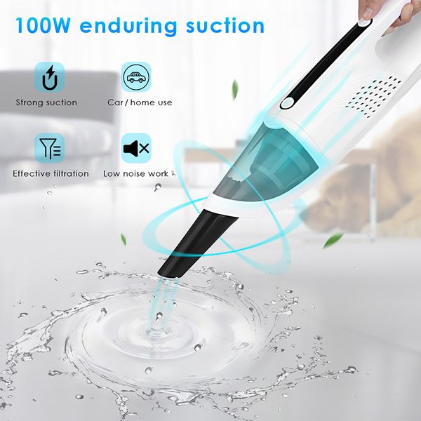 

автомобильный пылесос оригинальный портативный беспроводной ручной влажный и сухой пылесос двойного назначения с сильным автоматическим всас