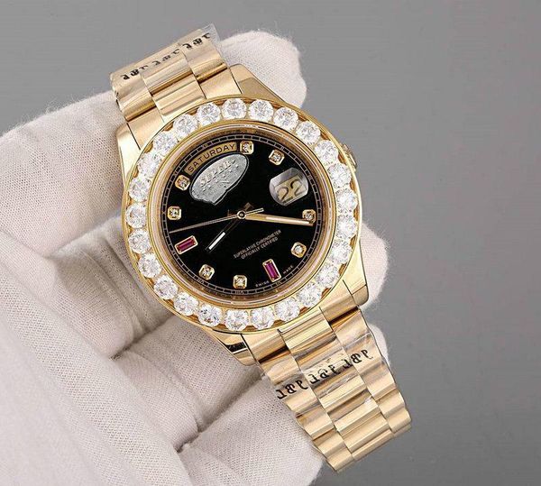 

Алмазы часы A2813 18K мужские роскоши президента Day-Date алмазов часы мужчина автоматич