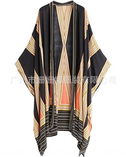 

positioning printing cotton long shawl coat bikini beach blouse bikini shirt coat shirt women medium and long loose cardigan women, White;black
