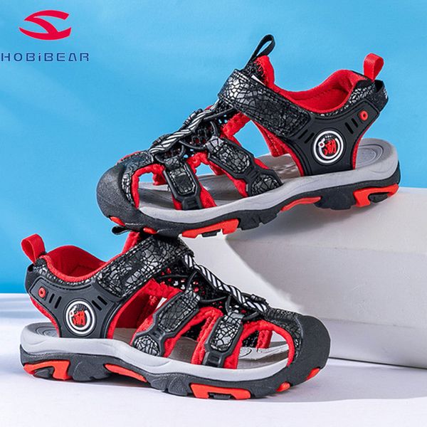 

kid sandals summer beach boy sandals for children close toe anti-skid cut-outs outdoor water boys shoes 4-12 13-16 years