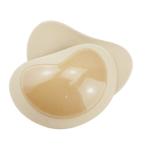 

invisible 3d heart padding magic bra insert pads push up silicone adhesive breast bra, Black;white