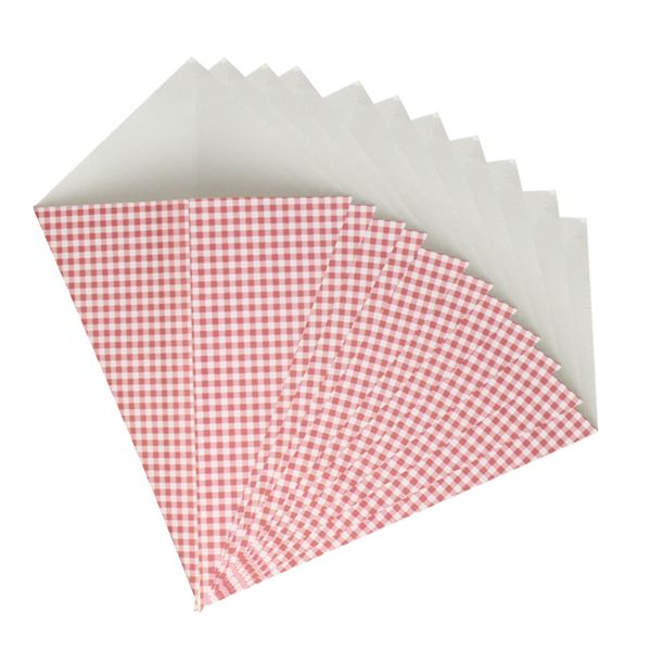 

oil-proof wax paper food wrap 50 pcs popcorn fries chips wrapping paper bag