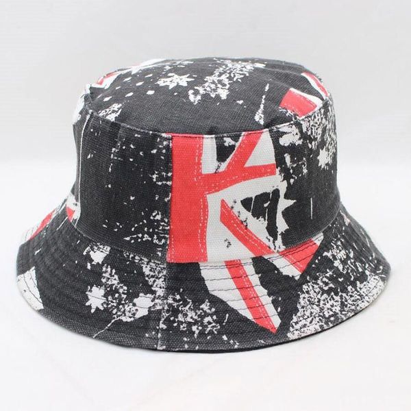 

flag print bucket hat fisherman hat outdoor travel sun cap hats for men and women 279