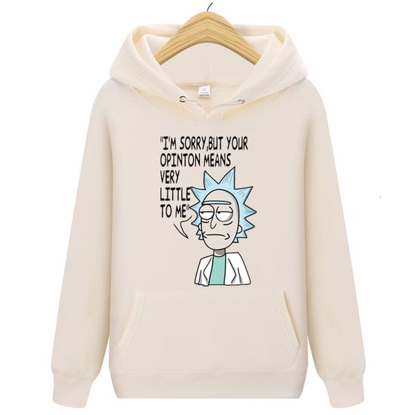 

animation hoodie rick and morty sweatshirts men 2018 new selling tyle mens rick morty casual tracksuit y191029, Black